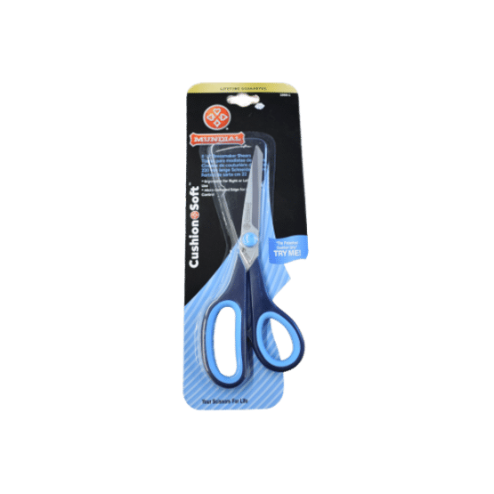  Mundial Cushion Soft Blue 9.5 in Professional Dressmaker Shears  Scissors with Micro-Serrated Bottom Blade : Tools & Home Improvement